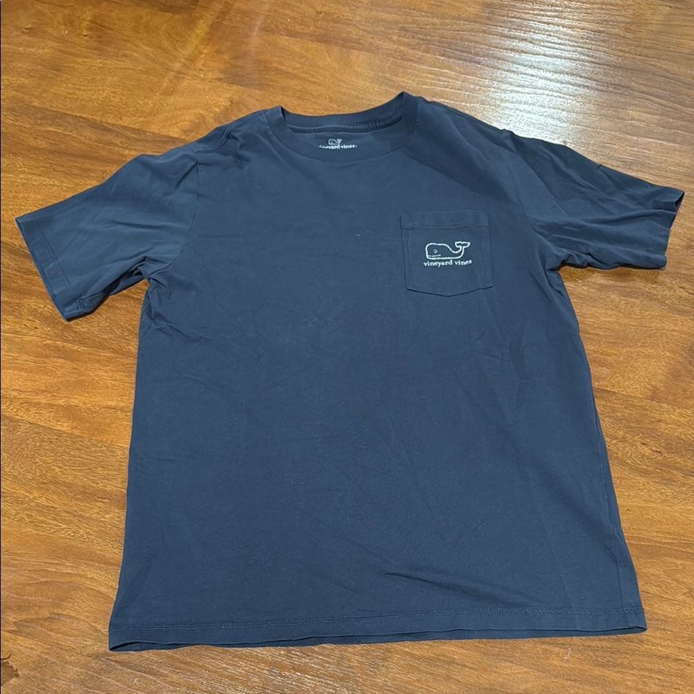 Vineyard Vines Kids Navy Blue Short Sleeve logo Tee